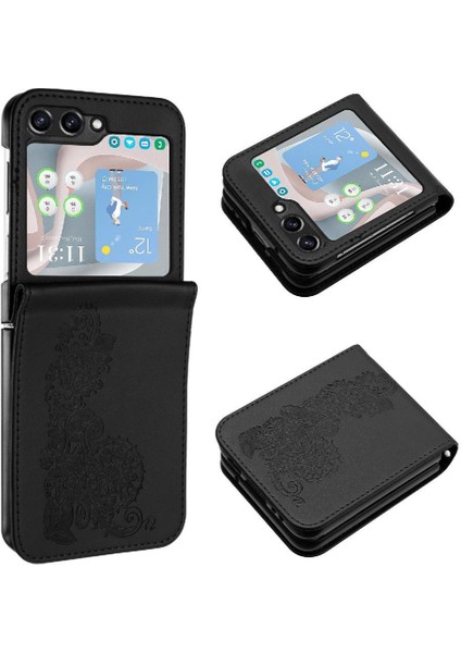 Galaxy Z Flip 6 Için Flip Case Kart Yuvası Standı ile Pu Deri Flip (Yurt Dışından) fiyatları
