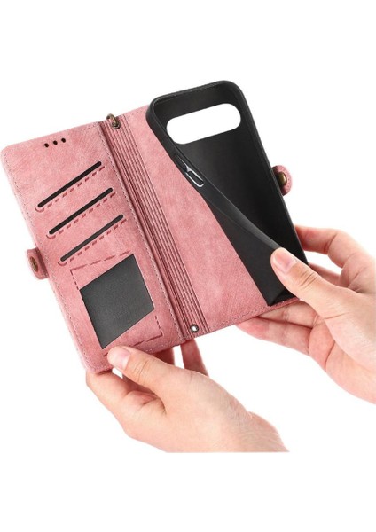 Google Piksel 9 Pro Xl Flip Kapak Için Flip Case Darbeye Basit Iş (Yurt Dışından)