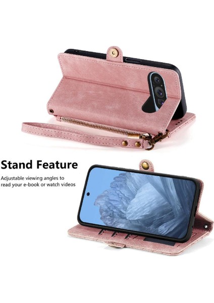 Google Piksel 9 Pro Xl Flip Kapak Için Flip Case Darbeye Basit Iş (Yurt Dışından)