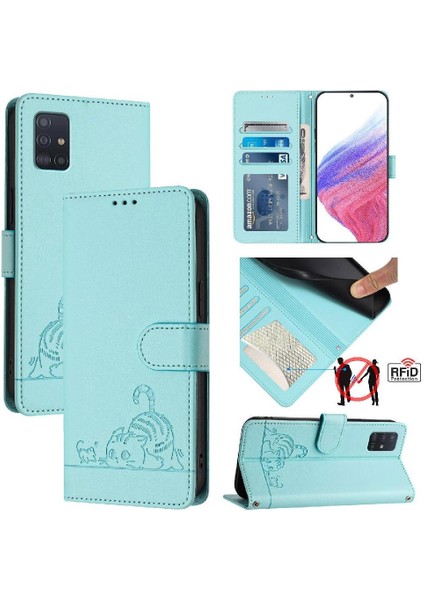 Galaxy A51 5g Kart Yuvası Tutucu Için Kickstand Cüzdan Flip Kedi (Yurt Dışından) indirimleri
