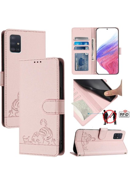 Galaxy A51 5g Kart Yuvası Tutucu Için Kickstand Cüzdan Flip Kedi (Yurt Dışından) indirimleri