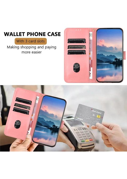 MY Boutique1 Oppo Phone 4g Kart Yuvaları Için Telefon Kılıfı Tutucu Flip Folio Pu Deri Litchi (Yurt Dışından)