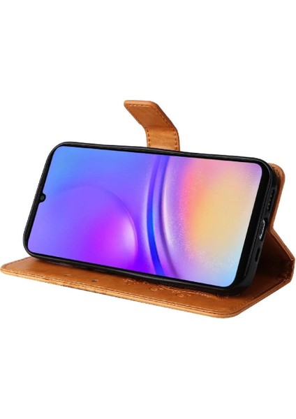 Galaxy A06 Flip Kickstand Manyetik Kapak Darbeye Kapak (Yurt Dışından)