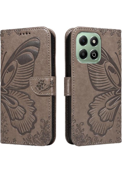 Onur X6B Ayrılabilir El Kayışı Kabartmalı Kelebek Yüksek Flip Case (Yurt Dışından) modelleri