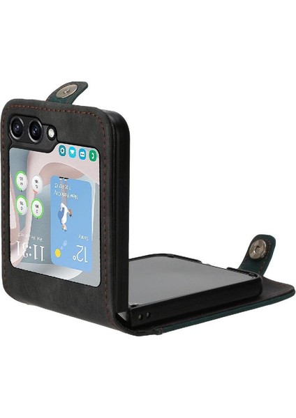 Galaxy Z Flip 6 Için Kickstand Koruyucu Cüzdan Kart Pu ile (Yurt Dışından) modelleri
