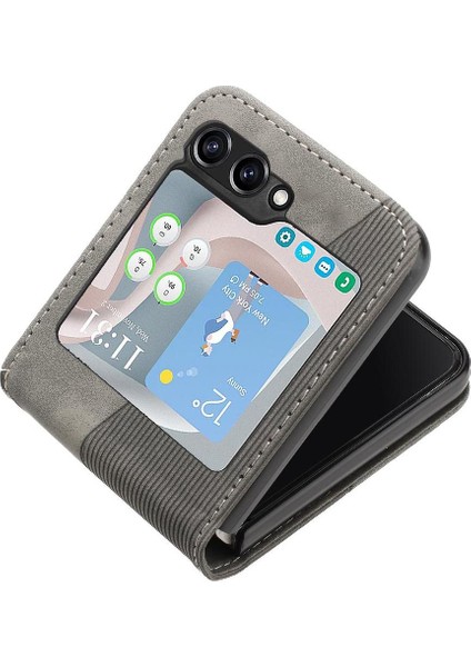 Galaxy Z Flip 6 Pu Deri Manyetik Folio Kapak Cüzdan (Yurt Dışından) fiyatları
