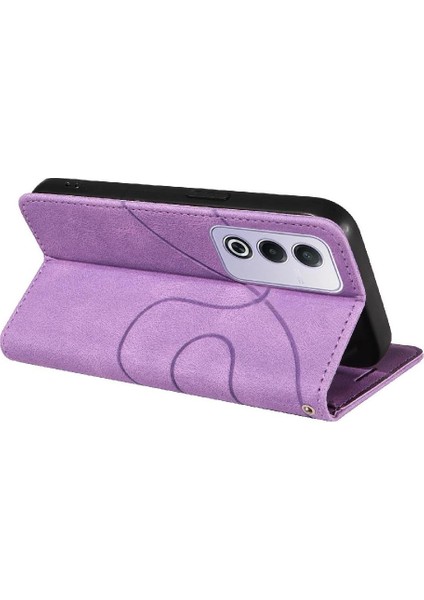 Oppo A3 Pro 5g Için Flip Case Dikiş Renk Deri Cüzdan Kickstand Flip (Yurt Dışından)