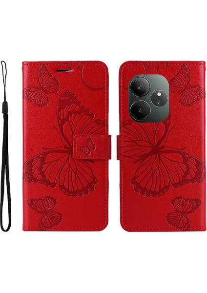 Realme Gt 6 Flip Kickstand Için Kılıf Kart Yuvası Standı ile Darbeye Kapak (Yurt Dışından)