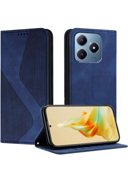 Realme C63 4g Manyetik Pu Deri Için Kılıf Folio Kapak Cüzdan Kickstand (Yurt Dışından) indirimleri