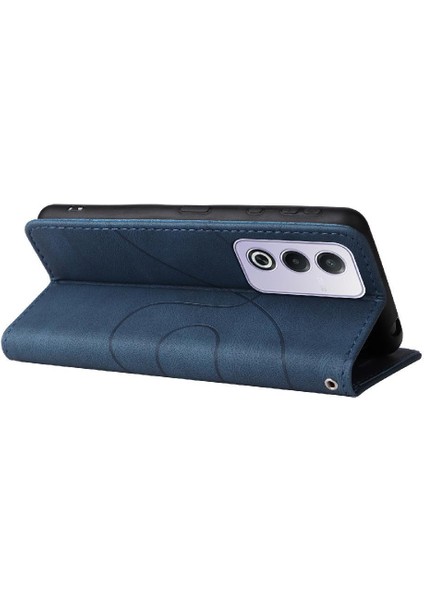 Oppo A3 Pro 5g Için Flip Case Dikiş Renk Deri Cüzdan Kickstand Flip (Yurt Dışından)