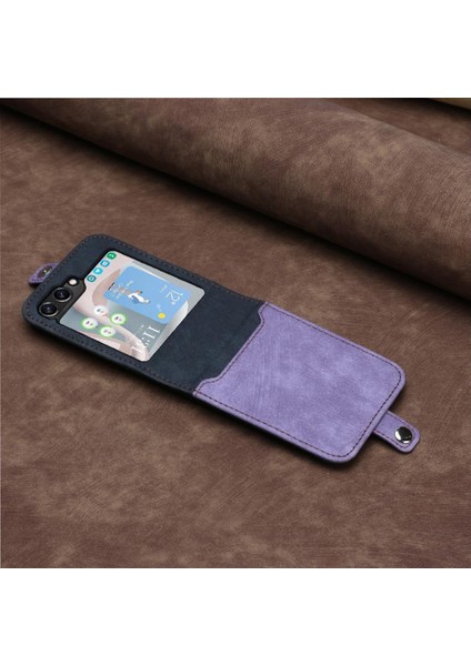 Galaxy Z Flip 6 Için Kickstand Koruyucu Cüzdan Kart Pu ile (Yurt Dışından) fırsatları