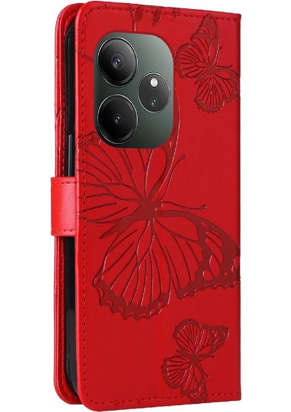Realme Gt 6 Flip Kickstand Için Kılıf Kart Yuvası Standı ile Darbeye Kapak (Yurt Dışından)