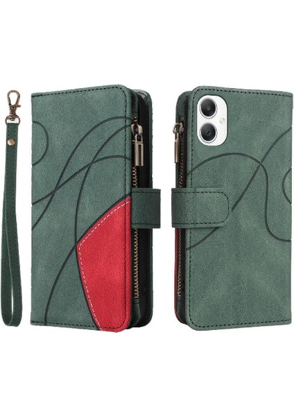 Galaxy A06 Kickstand Koruyucu Fermuar Cüzdan Tarzı Dokuz (Yurt Dışından) modelleri