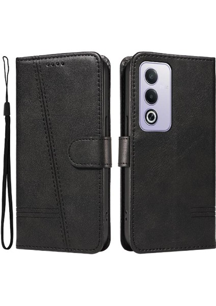 Kredi Kartı Yuvası ile Oppo A3 Pro 5g Için Filp Durumda Ayrılabilir Siyah Cüzdan (Yurt Dışından)