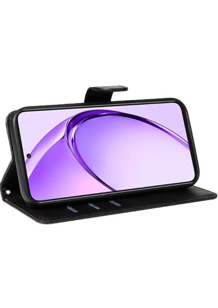 Kredi Kartı Yuvası ile Oppo A3 Pro 5g Için Filp Durumda Ayrılabilir Siyah Cüzdan (Yurt Dışından)