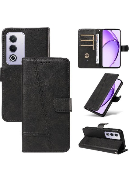 Kredi Kartı Yuvası ile Oppo A3 Pro 5g Için Filp Durumda Ayrılabilir Siyah Cüzdan (Yurt Dışından)