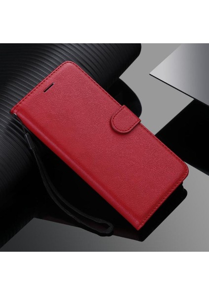 Galaxy M35 Klasik Düz Renk Yüksek Kaliteli Deri Için Flip Case (Yurt Dışından)