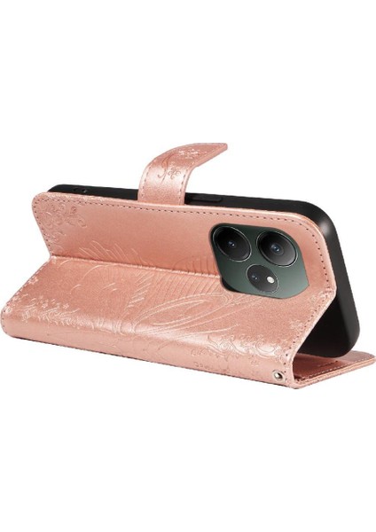 Realme Gt 6 Için Flip Case Ayrılabilir El Kayışı ile Yüksek Kaliteli Deri (Yurt Dışından)