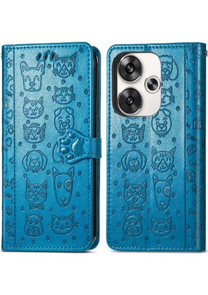 Xiaomi Poco F6 5g Darbeye Deri Kılıf Karikatür Hayvanlar Kısa (Yurt Dışından) modelleri