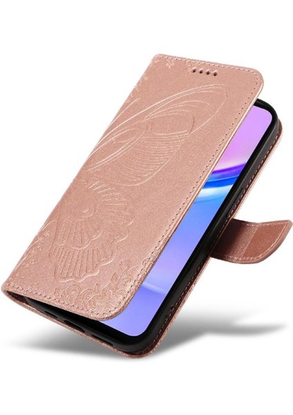 Galaxy A16 Için Flip Case Kredi Kartı ile Ayrılabilir El Kayışı (Yurt Dışından)