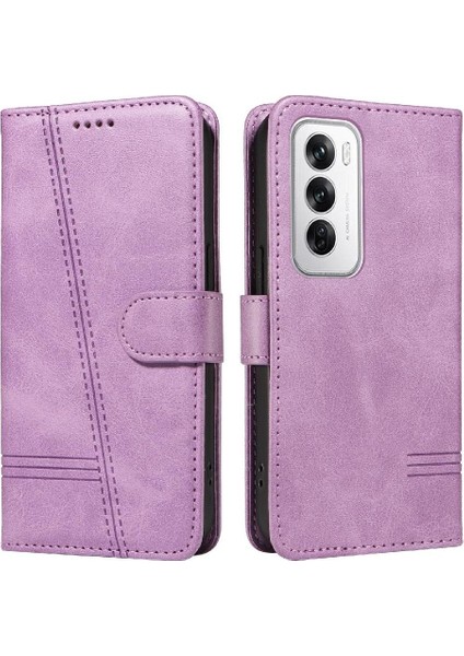 Oppo Filp 12 5g Için Filp Durumda Preslenmiş Pu Deri Cüzdan Telefon Kılıfı ile (Yurt Dışından) indirimleri