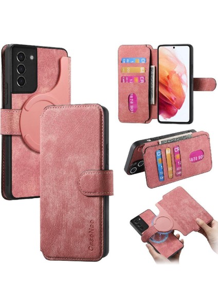 Galaxy S21 Mıknatıs Koruyucu Malzeme Için Flip Case Cüzdan Retro (Yurt Dışından)