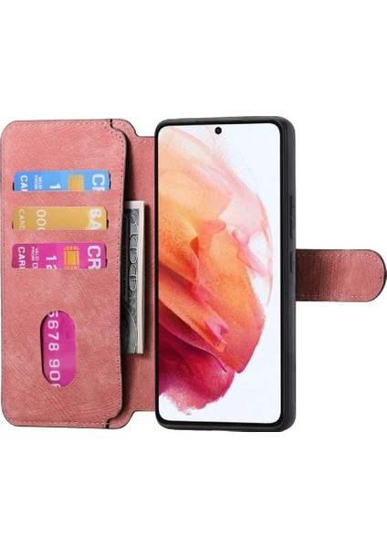 Galaxy S21 Mıknatıs Koruyucu Malzeme Için Flip Case Cüzdan Retro (Yurt Dışından) modelleri