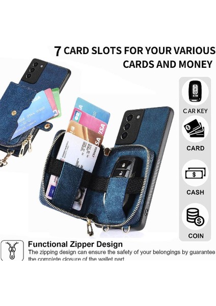Galaxy S21 Ayarlanabilir Kordon Premium Deri 7 Kart (Yurt Dışından) modelleri