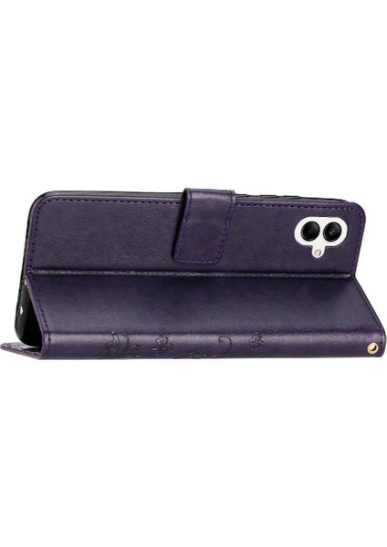 Galaxy A06 Kickstand Kart Tutucu Pu Deri Bilek Için Flip Case (Yurt Dışından) modelleri