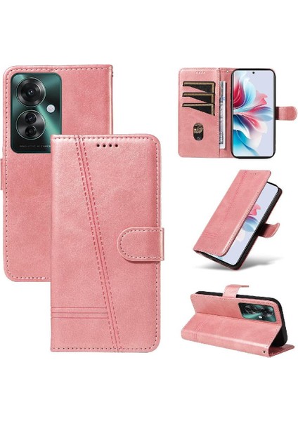 Oppo Filp 11F 5g Için Filp Durumda Ayrılabilir Siyah Bilezik Cüzdan Telefon Kılıfı (Yurt Dışından) modelleri