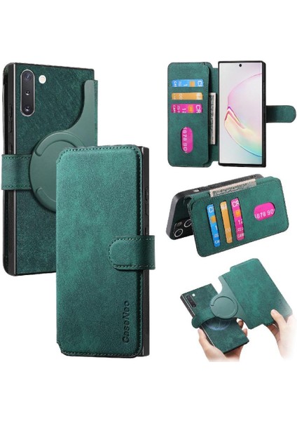 Galaxy Not 10 Için Flip Case Retro Mıknatıs Koruyucu Malzeme Kartı (Yurt Dışından)