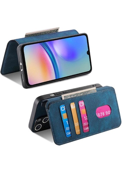 Galaxy A05S Kart Standı Mıknatıs Koruyucu Malzeme Için Flip Case (Yurt Dışından) fırsatları