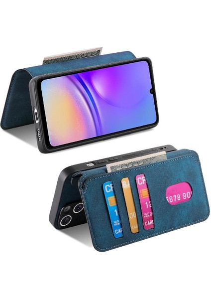 Galaxy A05 Için Flip Case Cüzdan Kart Standı Retro Mıknatıs Koruyucu (Yurt Dışından) modelleri