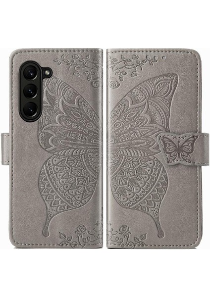 Galaxy Z Için Kılıf Fold 6 Kanat Cüzdan Kelebek Çok Renkli (Yurt Dışından)