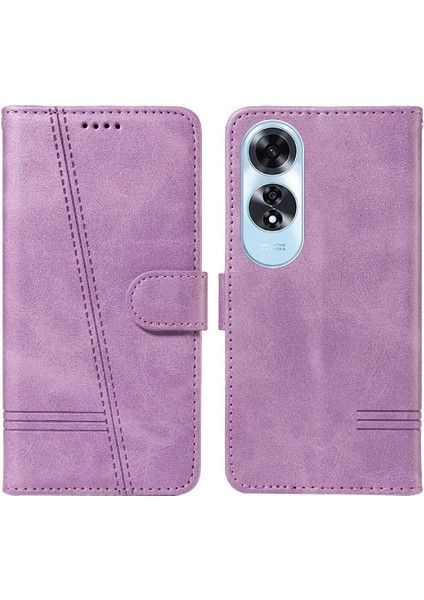 Oppo A60 4g Için Filp Durumda Kredi ile Pu Deri Cüzdan Telefon Kılıfı Preslenmiş (Yurt Dışından) modelleri