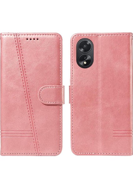 Oppo A38 4G/A18 4g Preslenmiş Pu Deri Cüzdan Telefon Kılıfı Için Filp Durumda (Yurt Dışından) modelleri