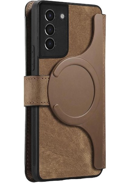 Galaxy S21 Mıknatıs Koruyucu Malzeme Için Flip Case Cüzdan Retro (Yurt Dışından) fırsatları