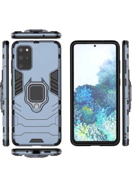 Halka Araba Dağı Kickstand Kılıf Samsung Galaxy S20 Artı Askeri Sınıf (Yurt Dışından)