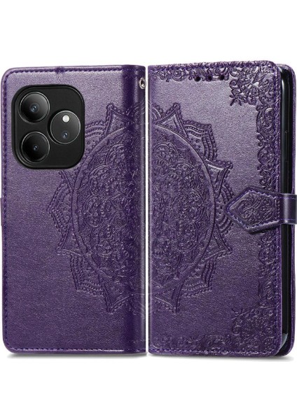 Realme Gt 6 Flip Kapak Için Flip Case Basit Iş Darbeye Zarif (Yurt Dışından)