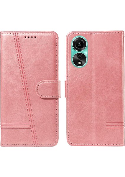 Oppo A78 4g Için Filp Durumda Ayrılabilir Siyah Bilezik Preslenmiş Pu Deri (Yurt Dışından) indirimleri