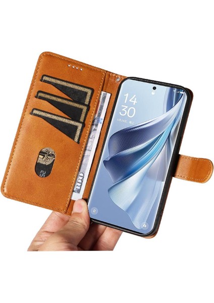 Oppo Filp 10 Pro 5g Için Filp Durumda Preslenmiş Pu Deri Ayrılabilir Siyah Kılıf (Yurt Dışından)