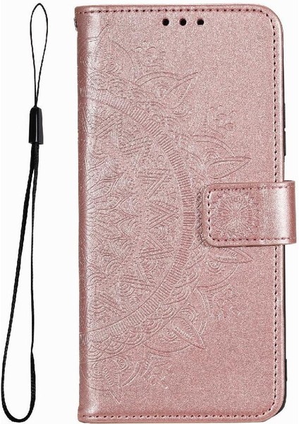 IPhone 14 Için Flip Case Pro Totem Kabartma Kickstand Pu Deri Cüzdan (Yurt Dışından)