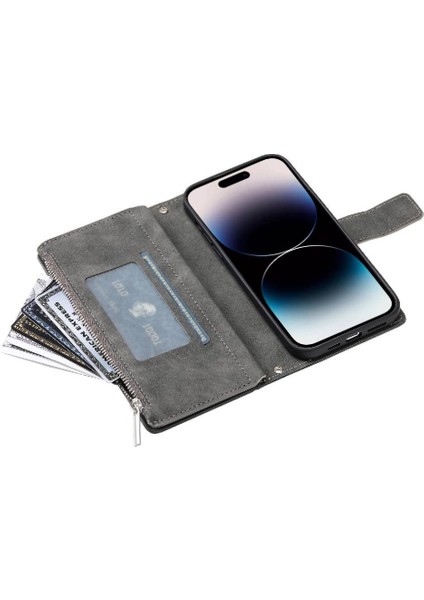El Kayışı Totem Cüzdan ile IPhone 16 Pro Max Kickstand Için Flip Case (Yurt Dışından)