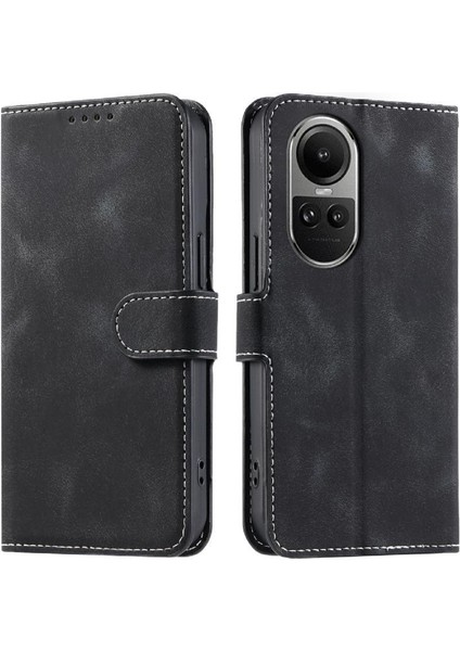 Oppo Oppo 10 Pro 5g Için Flip Case Kickstand Cüzdan Kart Yuvaları Manyetik Pu (Yurt Dışından)
