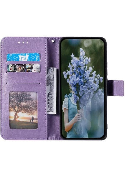 Google Piksel 9 Kickstand Cüzdan Kılıf Için Flip Case Totem Kabartma Pu (Yurt Dışından) modelleri