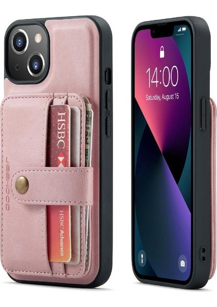 IPhone 14 Artı Cüzdan Manyetik Rfıd Engelleme Kablosuz Şarj Için Kılıf (Yurt Dışından)