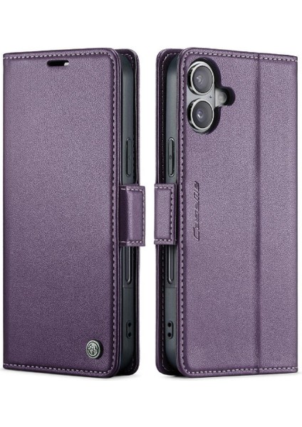 IPhone 16 Için Flip Case Kart Yuvası Kickstand Darbeye Vaka Anti Dolandırıcılık (Yurt Dışından) modelleri