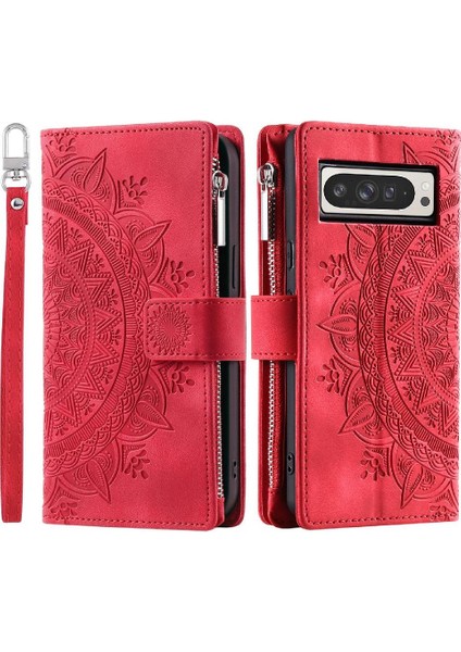 Google Pixel 9 Pro Xl Için Flip Case El Kayışı ile Birden Fazla Kart Getirmek (Yurt Dışından)