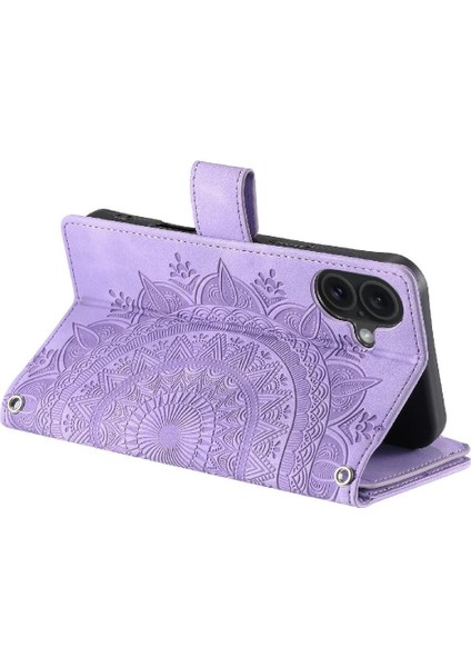 IPhone 16 Için Flip Case Artı Çoklu Kartlar Totem Cüzdan Kılıf Kartı Getirmek (Yurt Dışından)