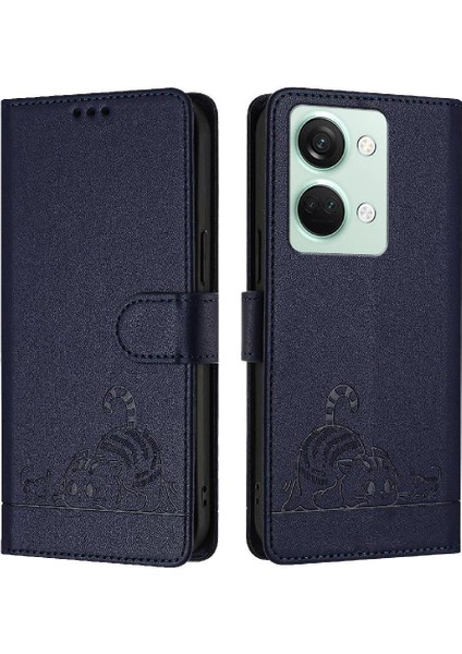 Oneplus Nord 3 Için Kılıf Cüzdan Kapak Çevirin Kart Yuvası Tutucu Kickstand Kedi (Yurt Dışından)